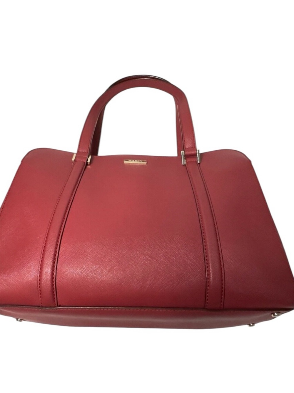 kate spade Burgundy Saffiano Leather Shoulder Bag - Picture 2 of 7